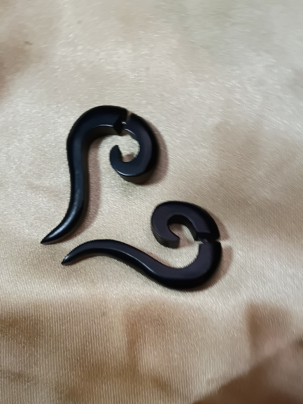 81str Generation Women's, Men's Black Wood Fake Stretcher Expander Spiral Tribal